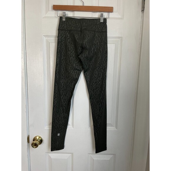 NEW Sweaty Betty All Day Women XXS Green Athletic Leggings full Length Stretch - Picture 6 of 8